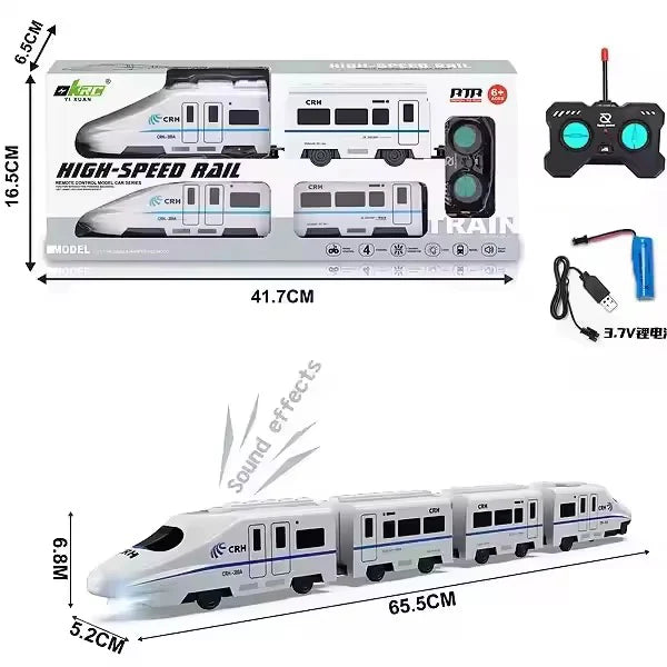 Remote Control Detachable Toy Train – 69cm Interactive Electric Locomotive