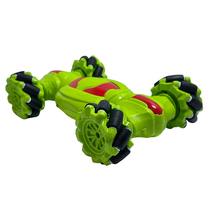 watch stunt racing car with light and music and 360 rotate stunt tires