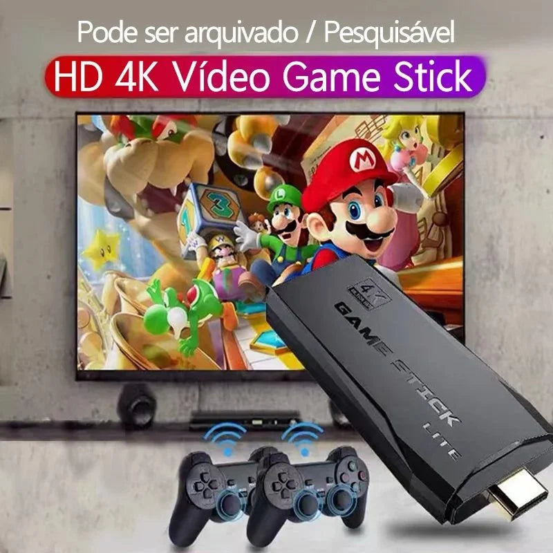 M8 HDMI Game Stick Lite Console 2.4G Wireless Controllers 4K Video Game Retro Box