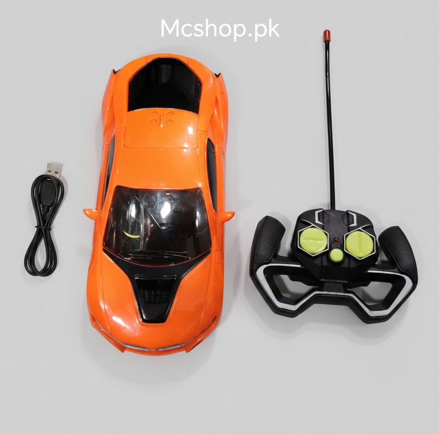 Title: 5D Light & Sound RECHARGEABLE RC Racing Car – 1:16 Scale with Remote-Controlled Opening Doors