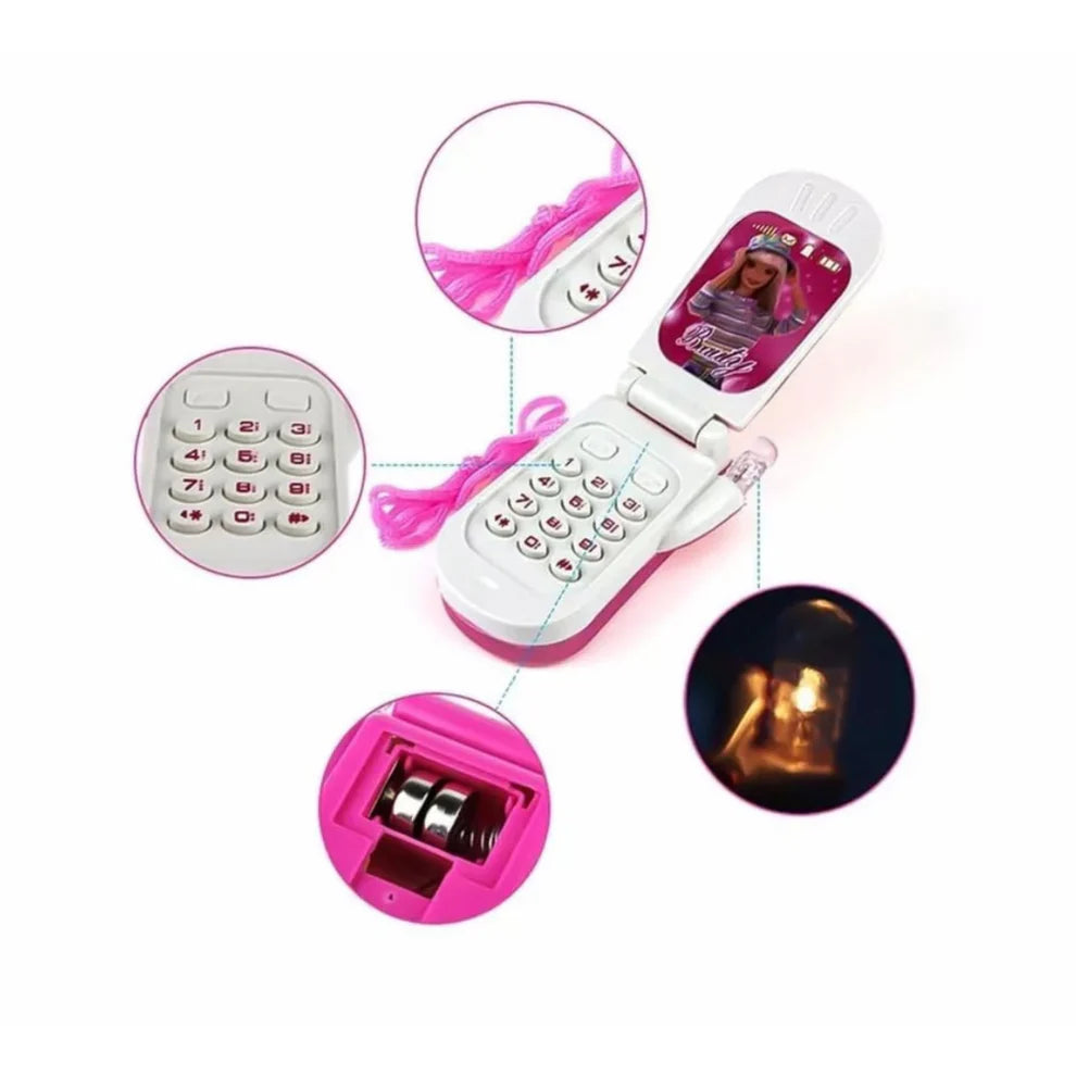 Barbie Mobile phone toy for kids with light & music