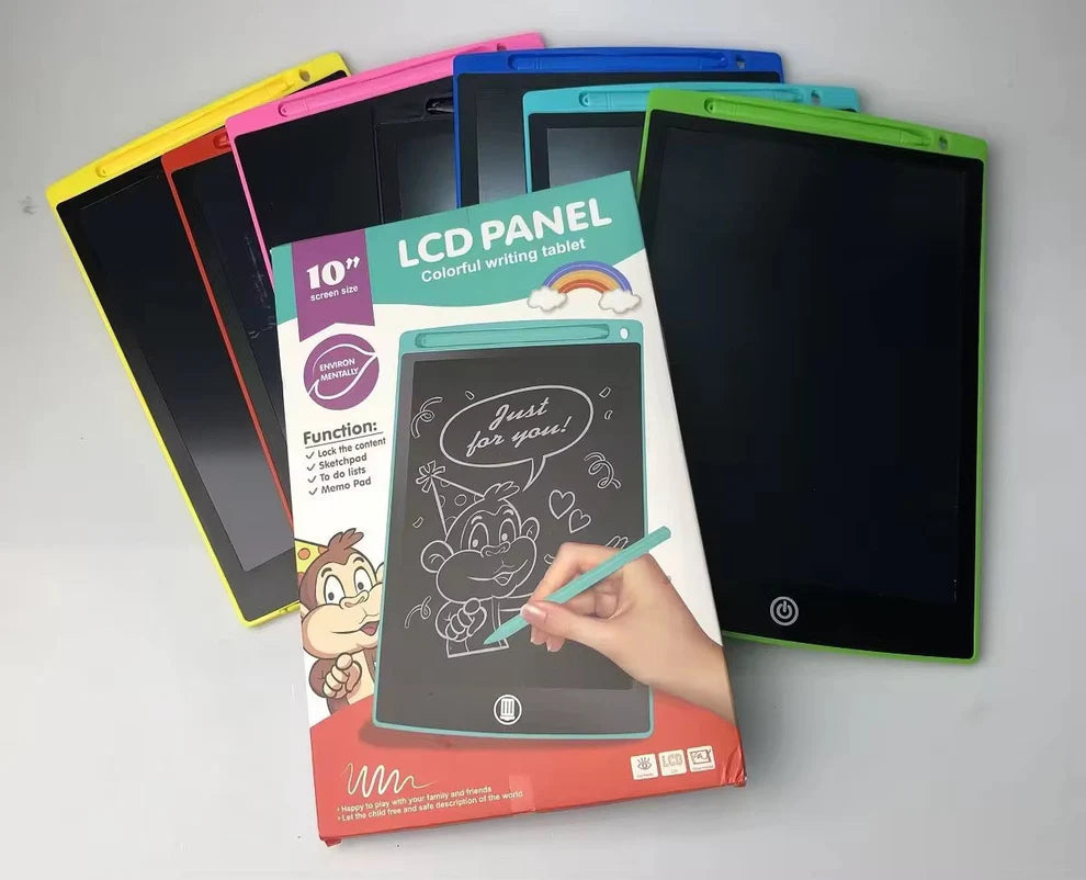 10-Inch LCD Writing Tablet – Colorful Screen Drawing Pad for Kids & Adults