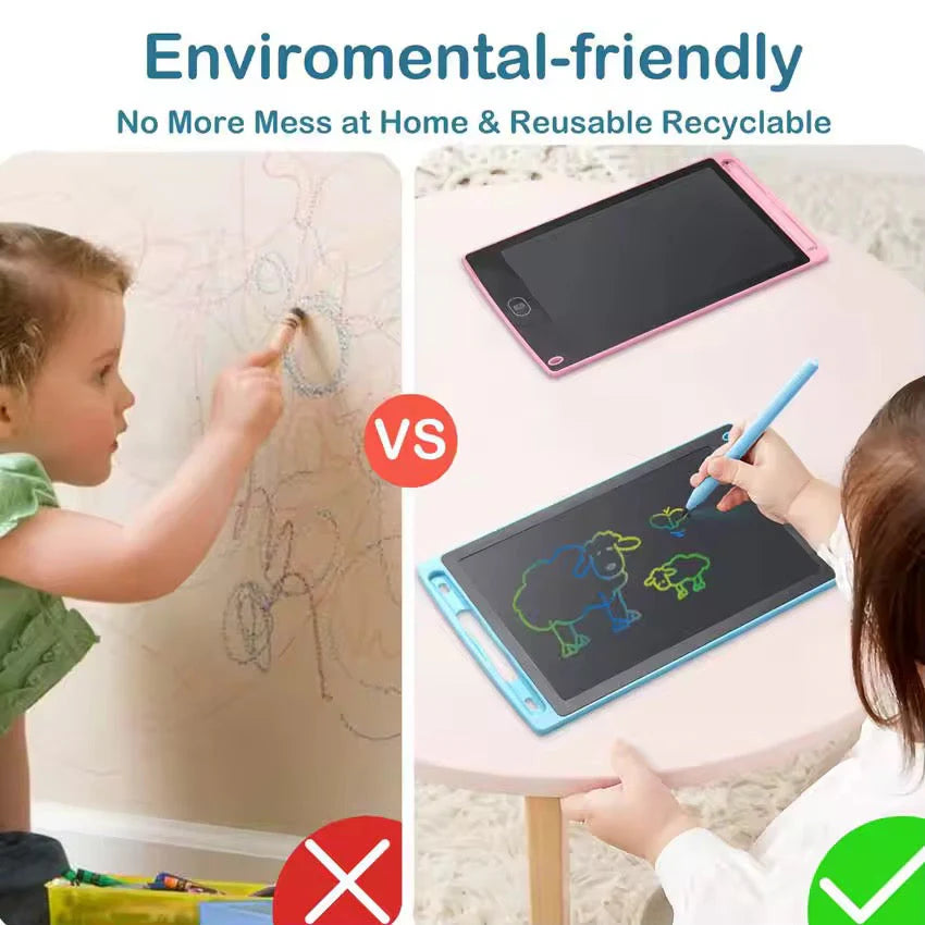 10-Inch LCD Writing Tablet – Colorful Screen Drawing Pad for Kids & Adults
