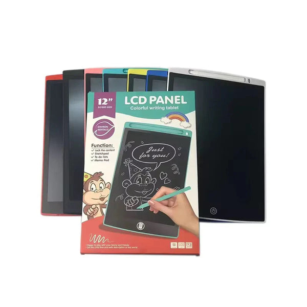 12-Inch LCD Writing Tablet – Reusable Color Screen Drawing & Writing Pad