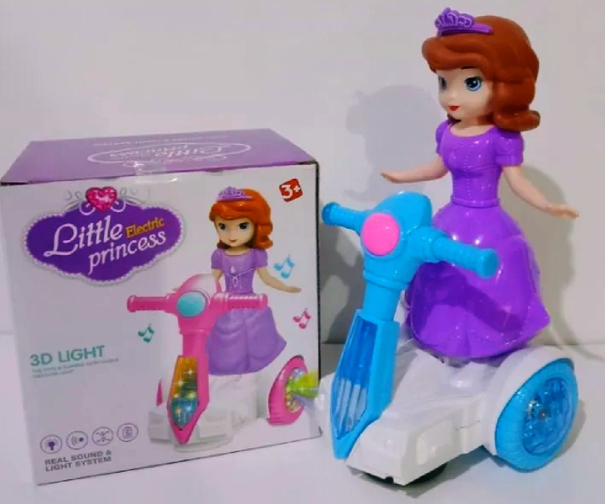 Little Electric Princess B/O Scooter Toy – 3D Flashing Lights & Musical Bump & Go Action for Girls